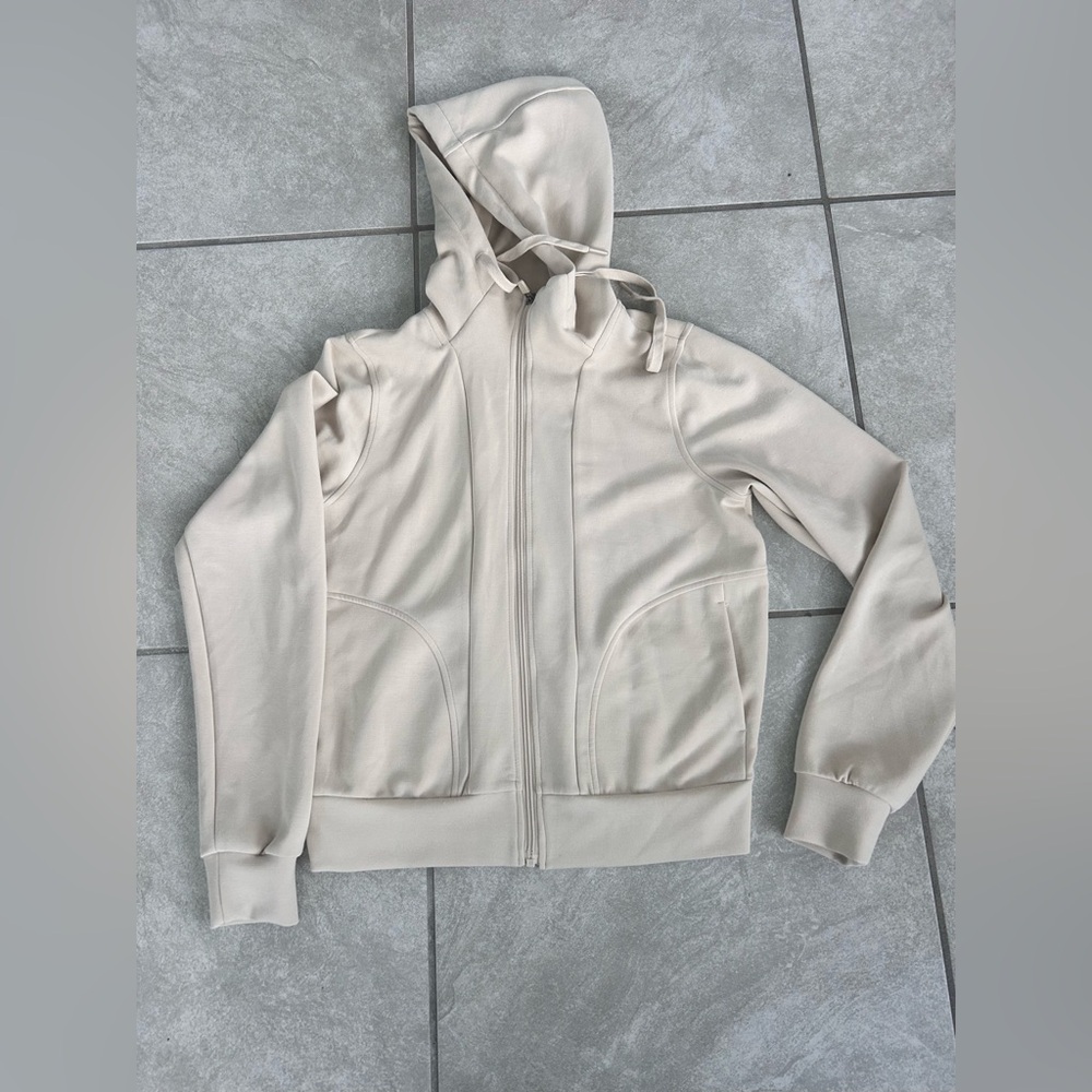 Thread & Supply Light Gray Zip-Up Hoodie